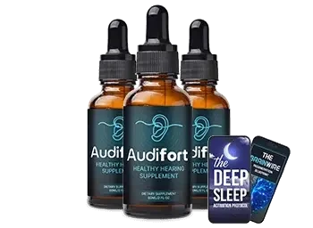 Audifort supplement bottle for the three-bottle package