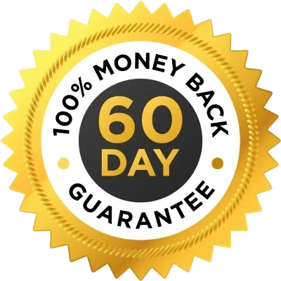 Energy Revolution System 60-day 100 percent money-back guarantee badge